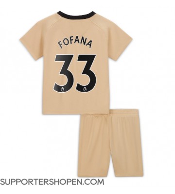Chelsea Wesley Fofana #33 Tredje tröja Barn 2022-23 Kortärmad (+ korta byxor)